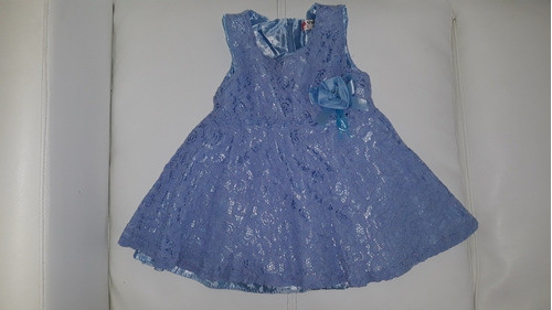 Vestido De Beba 12 A 18 Meses Simil Encaje Divino 1