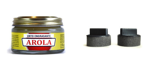 Arola Unto Engrasante Cuero Lata 60 + Pack X 2 Aplicadores 0