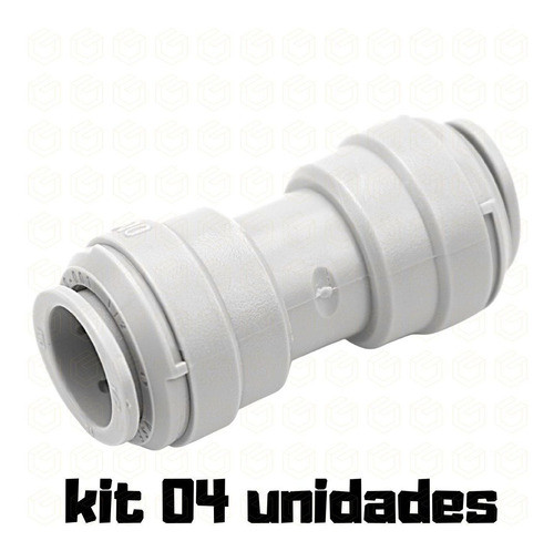 Kit 04 Dmfit - Auc0706 - União - Reto Tubo 1/2  X Tubo 3/8 1