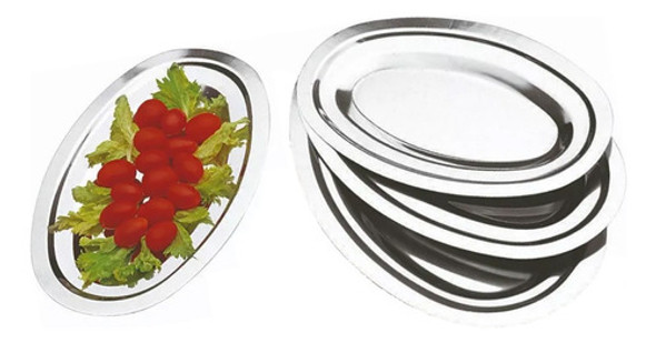 Fuente Bandeja Servir Oval Acero Carol Gastronomica Grande 1