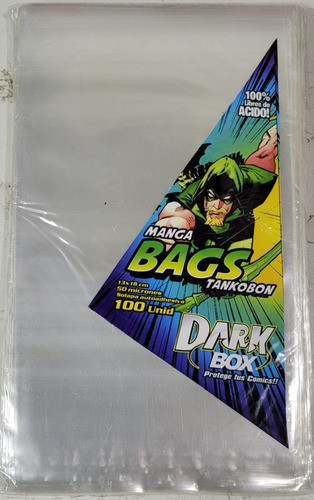 Dark Box Bolsas Protectoras Manga Anti Acido Tamaño Tankobon 0
