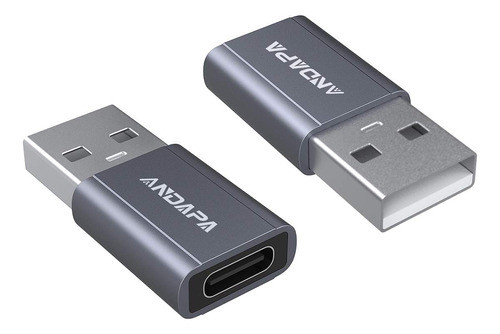 2 Adaptadores De Usb C Hembra A Usb A Macho 0