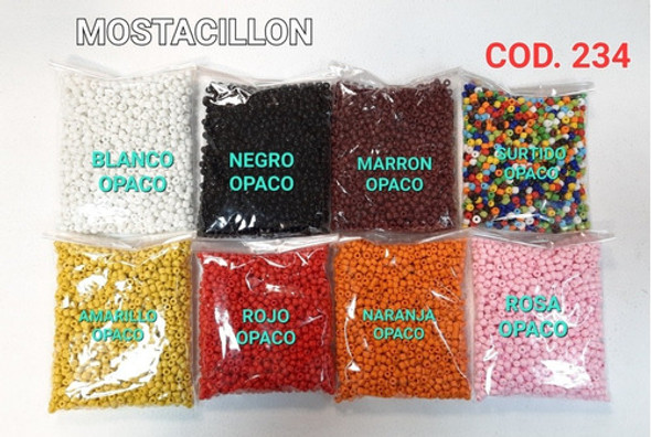 Mostacillon Mostacilla Canutillo Paquete X Kilo. 0