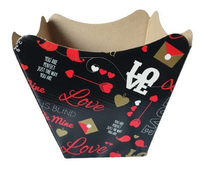 100 Cachepós Pequeno Love Preto Xingó Decoração Enfeite 0