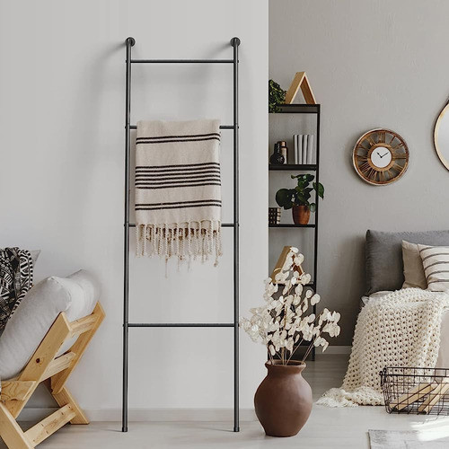 Manta Escalera Decorativo Toallero Titular Para Baño, Pie De 0