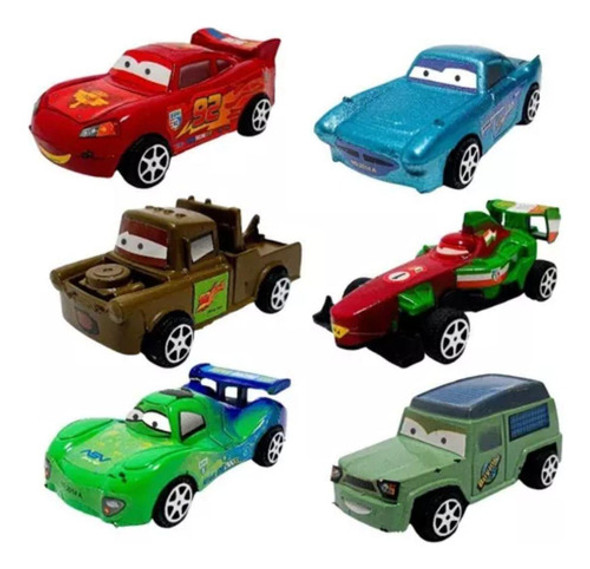 Kit 6 Carros De Brinquedo Para Crianças Da Carros 3 Disney 0