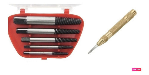 Juego Extractor Tornillos Rotos 3 A 19 Mm + Punto Punzon Aut 1