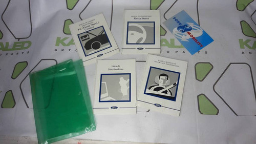 Conjunto Kit Manual Do Proprietário Ford Fiesta Courier Ant 0