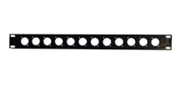 Chapa Panel Para Rack 1u 12 Conectores Canon Hembra Jk4 Ch13 0