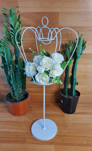 Centro De Mesa Corona Con Pie 50cm 15 Años Casamiento 0