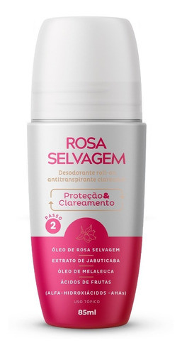 Desodorante Antitranspirante Clareador Axilas Rosa Selvagem 1