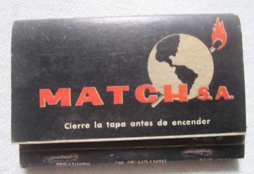 Antigua Caja De Fosforos Match Sa Montevideo Uruguay 0