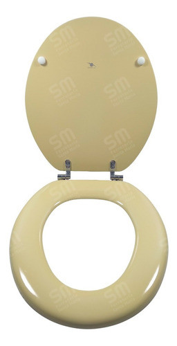 Asiento Inodoro Derpla Cromo Compatible C/ Andina Vainilla 0