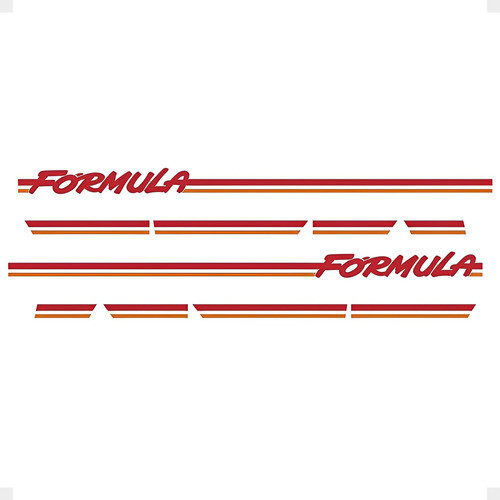 Faixa Decorativa Compatível Escort Formula Hobby Vermelho 0