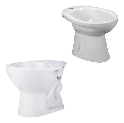 Combo Ferrum Andina Inodoro Corto + Bidet 1 Agujero 0