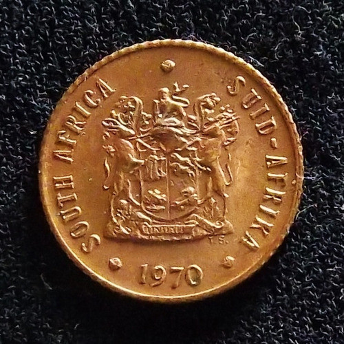 Sudáfrica 1/2 Cent 1970 Excelente Km 81 1