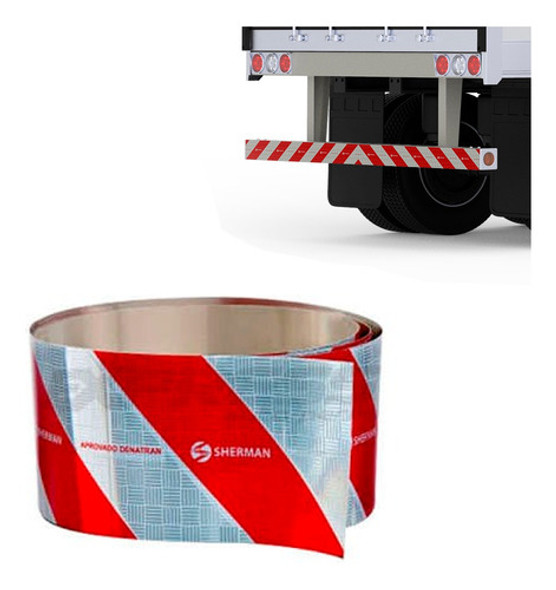 Faixa Refletiva Parachoque Caminhao Carretas 2,4 Metros Homo 0