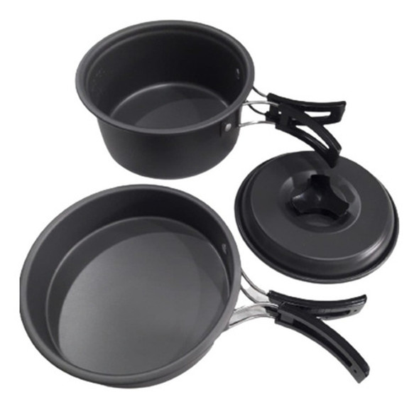 Marmita 1 Persona Olla Con Tapa Sarten Camping Con Funda 1