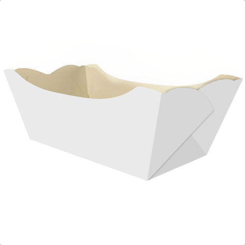 Bandeja De Churrasco Branca Barquinha Plastificada- 200 Un 1