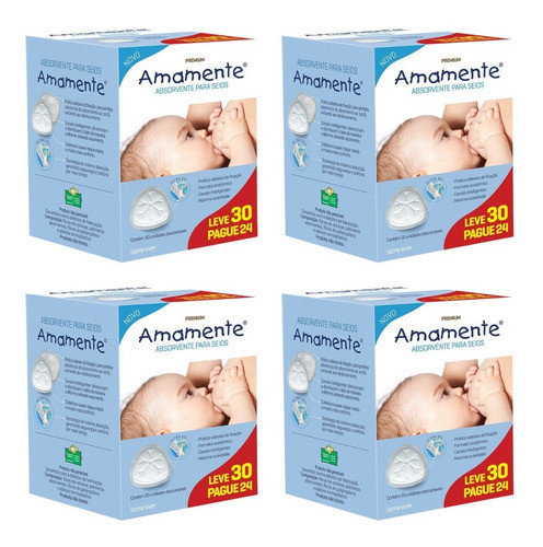 Kit Absorvente Para Seios Premium Amamente Anti Vazamento 0