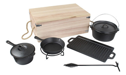 Lot45 Juego De Cocina De Camping Holandés De 7 Piezas - Pl. 0