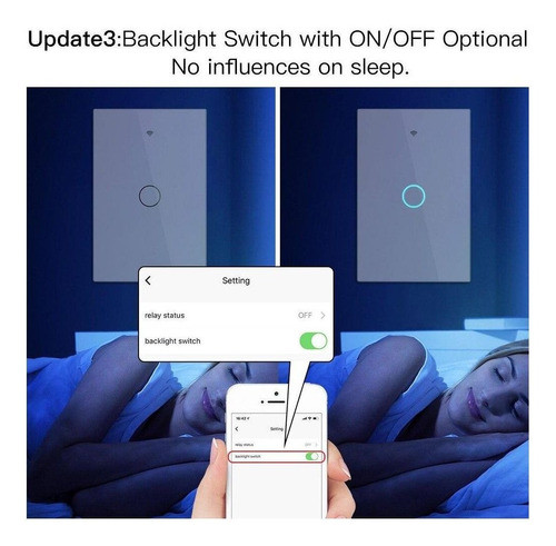 Interruptor Tactil De Pared 1 Boton Zigbee3.0 Whi 1