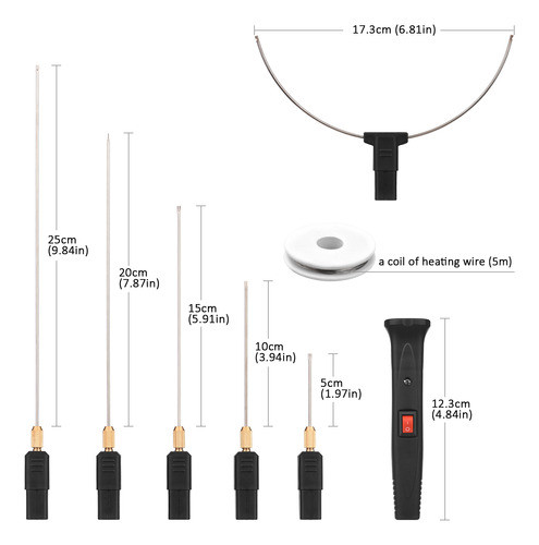 Cortador Elétrico De Espuma Com 5 Kits Elétricos Ajustáveis 1