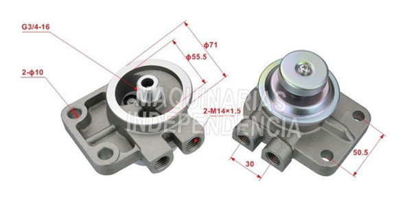 Bombin Gasoil Autoelevador Komatsu Fd20 Repuesto 1