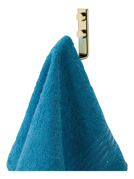 Kit Acessórios Lavabo Porta Papel Higienico Sabonete Dourado 1