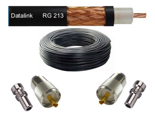 Cabo Coaxial Px Data Link Rg213 50r 96%m 2conctor Brinde 12m 0