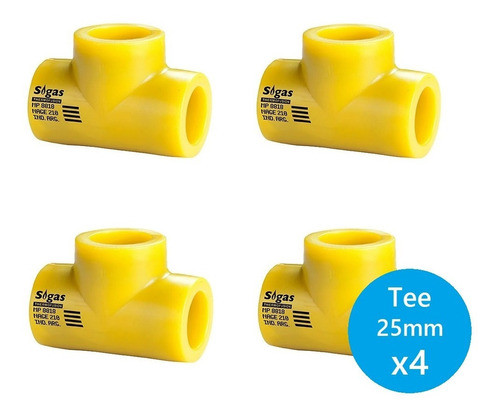 Tee Sigas Normal De 20mm Aprobada Kit X 4 1