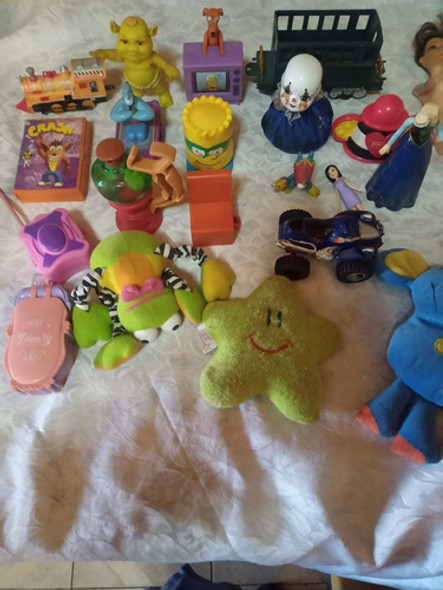 Lote De Juguetes Pequeños Antiguos Usados 0