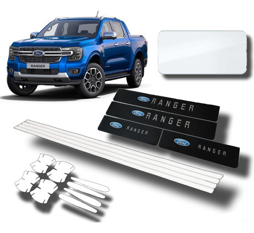 Protector Cubre Zócalos Carbono Ford Ranger Envio Gratis 0
