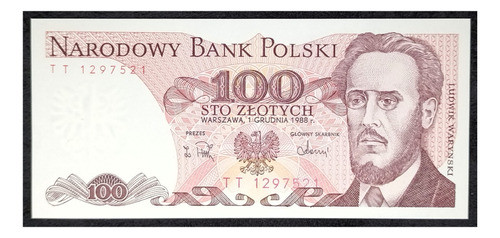 Polonia 100 Zloty 1988 Sc Pick 143e 0