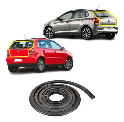 Borracha Vedação Porta Malas Volkswagen Polo Todos 0