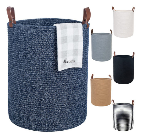 Caroeas Cesta De Cuerda De Algodn Xxl, 20 X 16 Pulgadas, Con 0