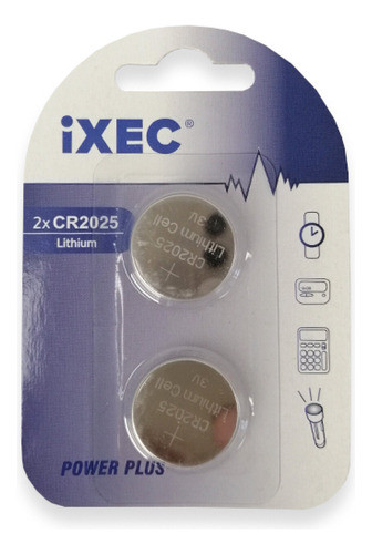Pack X2 Pila Litio Cr2025 3v Ixec 0