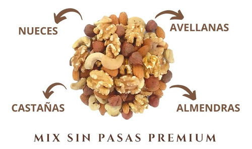 Mix De Frutos Secos Sin Pasas Premium X 1kg- Sin Full 1
