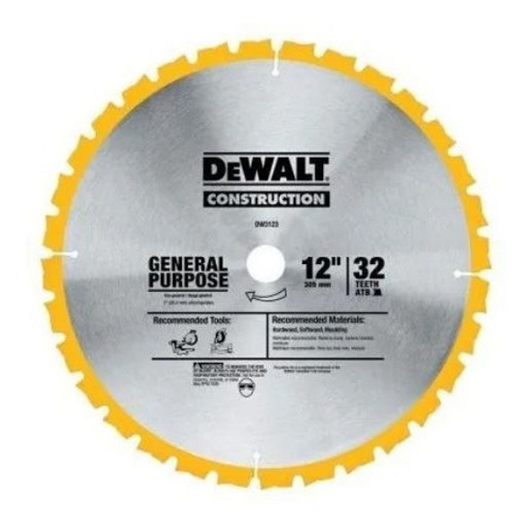 Disco Sierra Circular 12  X 32 D. Dewalt P/ingletadora - Ynt 0 Disco Sierra Circular 12  X 32 D. Dewalt P/ingletadora - Ynt 0