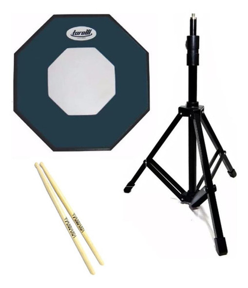 Pad De 12'' Com Borracha De Alta Densidade E Pedestal Reto 0 Pad De 12'' Com Borracha De Alta Densidade E Pedestal Reto 0