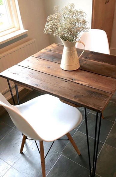 Mesa Madera Y Hierro Estilo Industrial 0