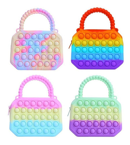 Cartera Morral Pop It Bolso Monedero Para  Niñas Y Niños 1