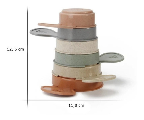 Tazas Apilables 6 Piezas Tío Vivo 1