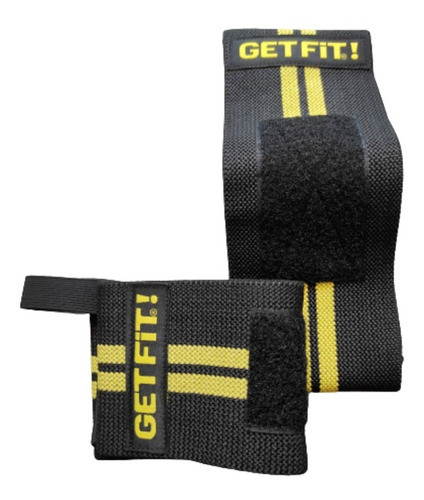 Par De Muñequeras Venda De Presión Elástica Crossfit Get Fit 0