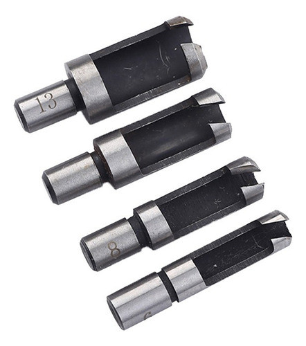 4pcs Aço Carbono Madeira Plug Hole Cutter Drill Bit Set 1