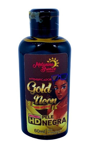 Intensificador Gold Neon Make Bronze 60ml Pele Negra 0