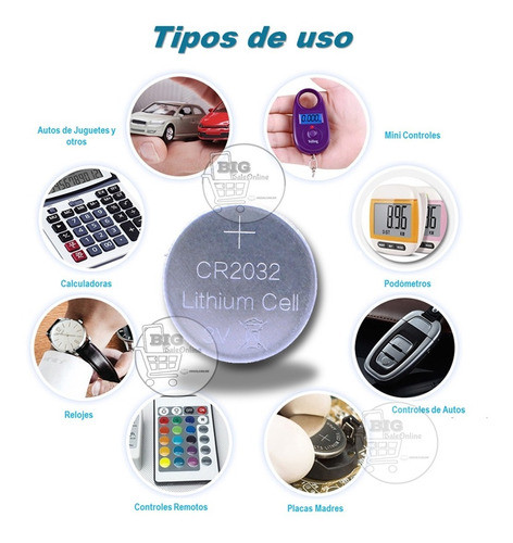 Pila Bateria Cr2032 Reloj Control Balanza Gramera 3v X1 Und 1