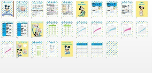 Cuaderno Pediátrico Kit Imprimible Editable | Mickey #3 1