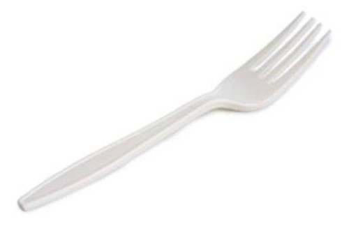 Tenedor Ecologico 50 U Compostable Pulpa De Maiz 12,5cm 0