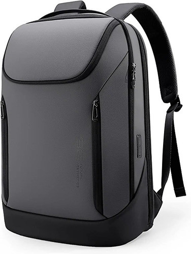 Mochila Impermeable Con Usb Gris (tres Bolsillos) 0